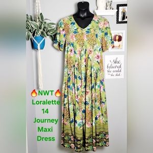 🔥NWT Loralette 14 Journey Maxi Dress